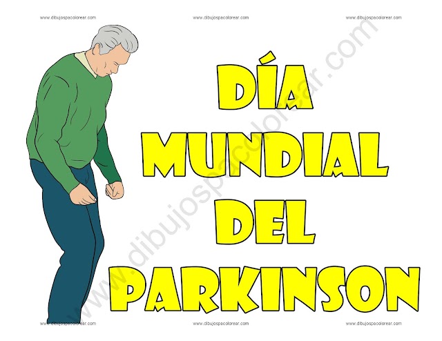 Día Mundial del Parkinson dibujo a color y para colorear